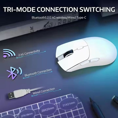 Attack Shark R1 Triple Mode Mouse, PAW3311 E-Sports Optical Sensor