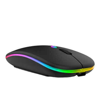 Hot Seller 2.4G+BT Ultra-thin Wired Mouse USB Backlit Rechargeable 4D 1600 DPI Adjustable Optical LED Dual-mode Gaming Ergonomic