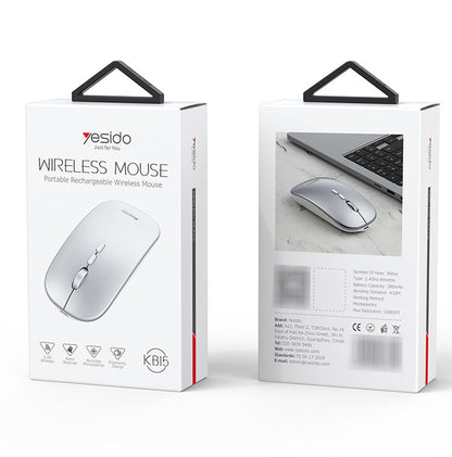 KB15 Slim 2.4G Wireless Mouse Rechargeable Wireless Mouse Suitable for Different Kinds of System Using
