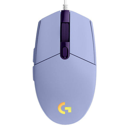 Original Logitech G102 Six-buttons Gaming Mouse 1.5m Wired Ergonomics 8000 DPI Optical Mouse Factory for E-sports