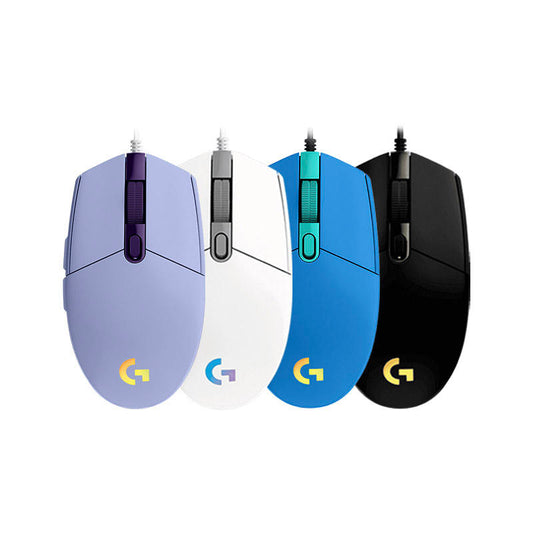Logitech G102 G203 Original Wired Gaming Mouse, 8,000 DPI, RGB, 6 Programmable Buttons, PC/Mac Computer and Laptop Compatible